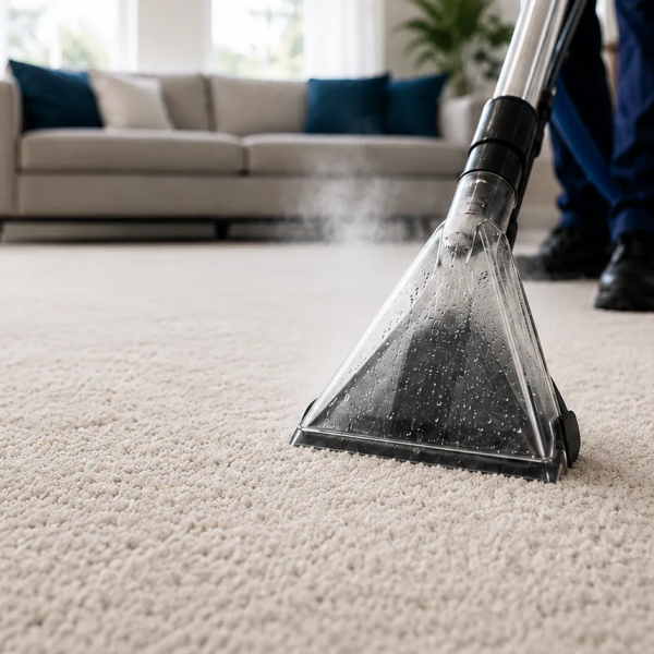Combined Deep Cleaning Service For Living And Dining Room Carpets